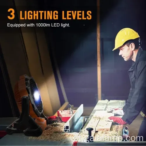 Suporte de luz LED recarregável portátil